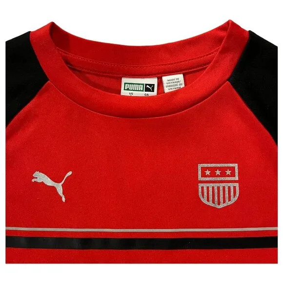 Puma Little Boys T-Shirt & Shorts Outfit Set‎ Size 4-5 Black-Red Short Sleeves - Picture 7 of 7